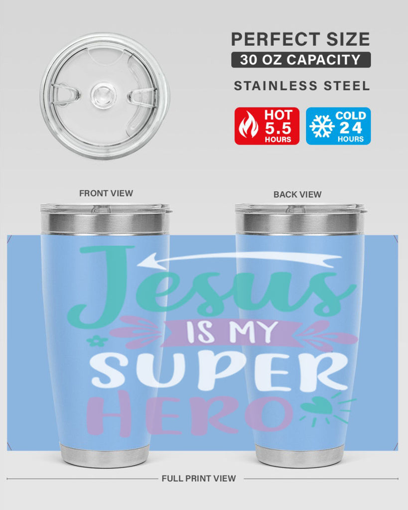 jesus is my superhero 71#- easter- Tumbler