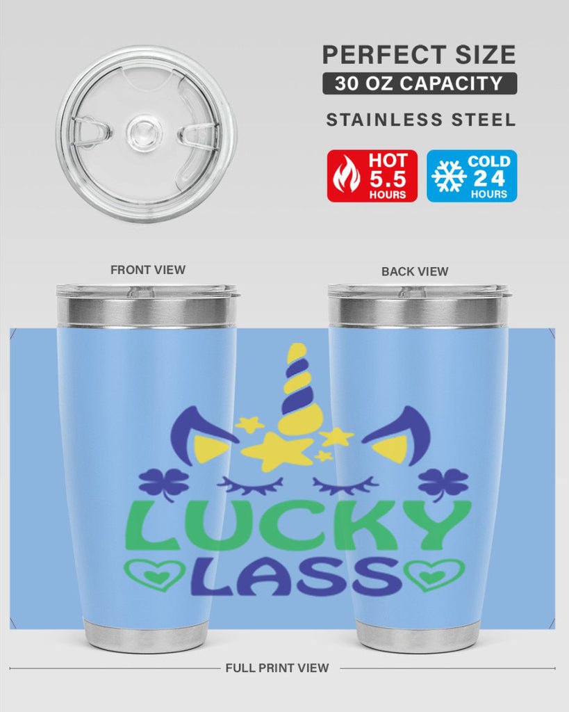 lucy lass 11#- mardi gras- Tumbler