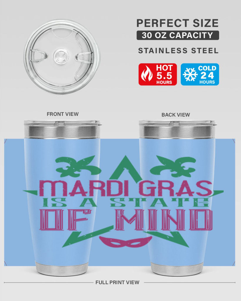 mardi gras is a state of mind 47#- mardi gras- Tumbler