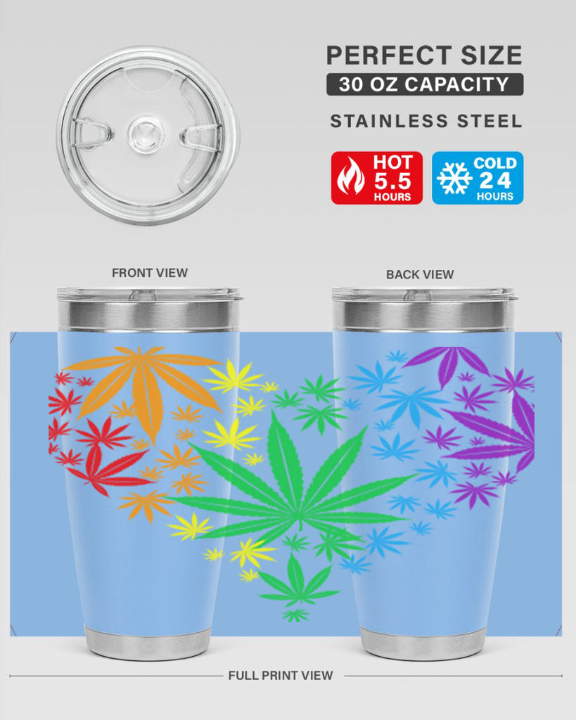 marijuana heart 200#- marijuana- Tumbler