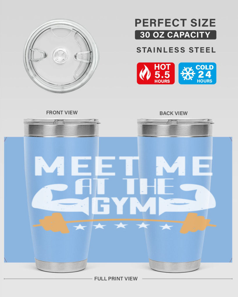 meet me at the gym 83#- gym- Tumbler