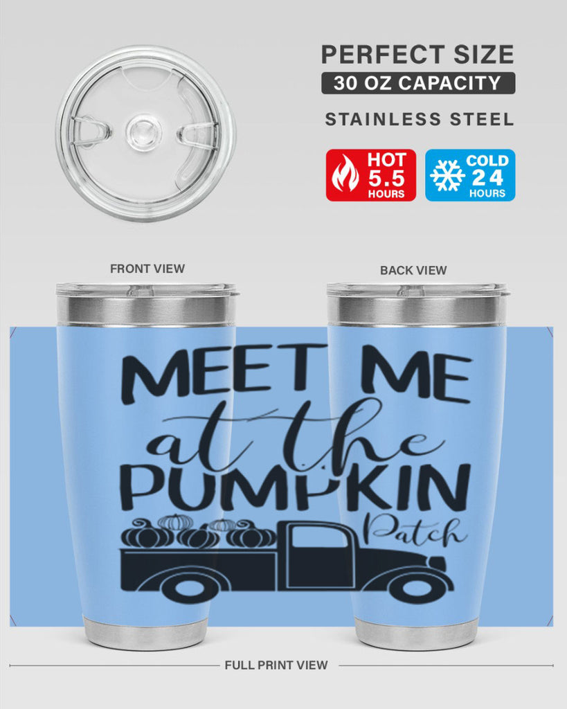 meet me at the pumpkin patch 424#- fall- Tumbler