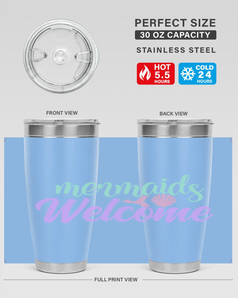 mermaids welcome 6#- mermaid- Tumbler
