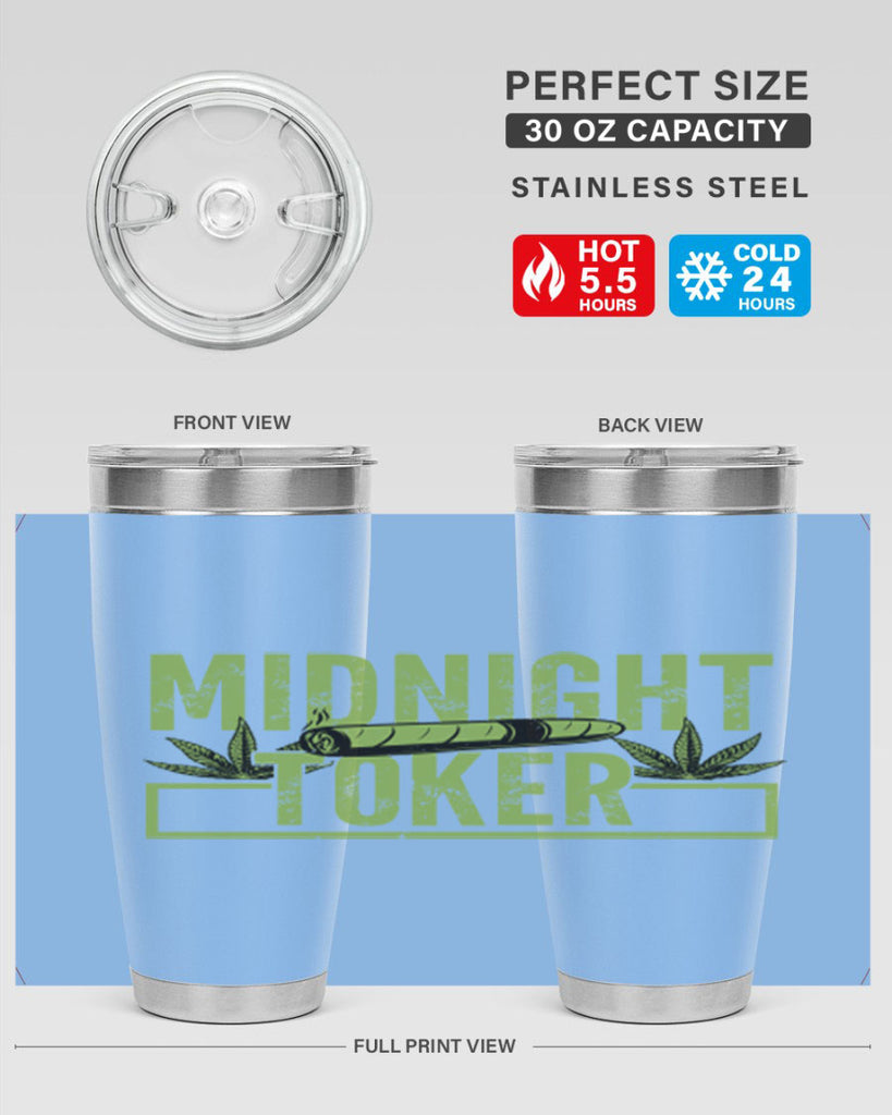 midnight toker 211#- marijuana- Tumbler