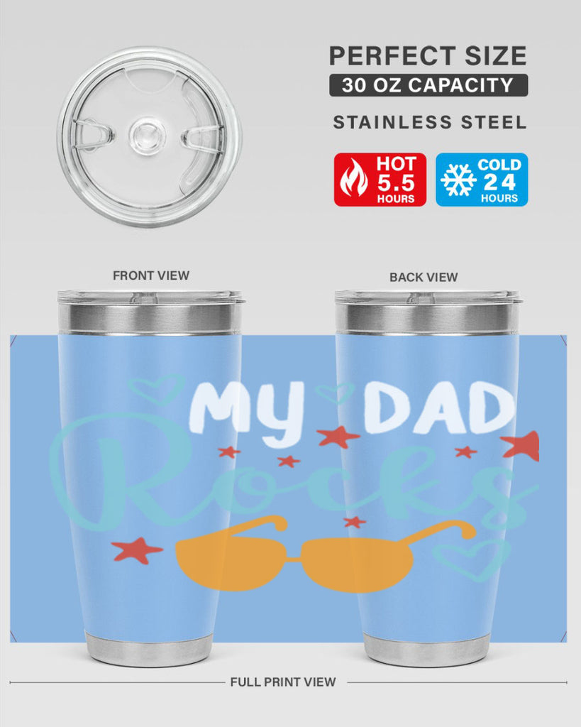 my dad rocks 83#- fathers day- Tumbler