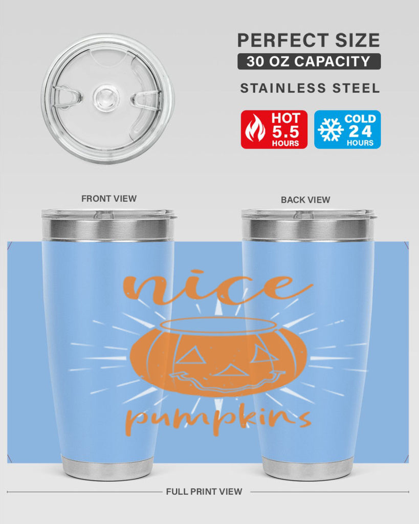 nice pumpkins 138#- halloween- Tumbler