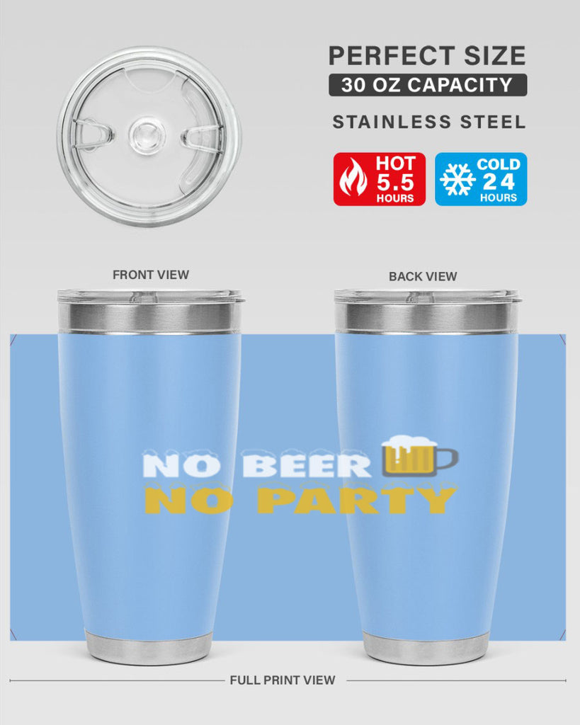 no beer no party 57#- beer- Tumbler