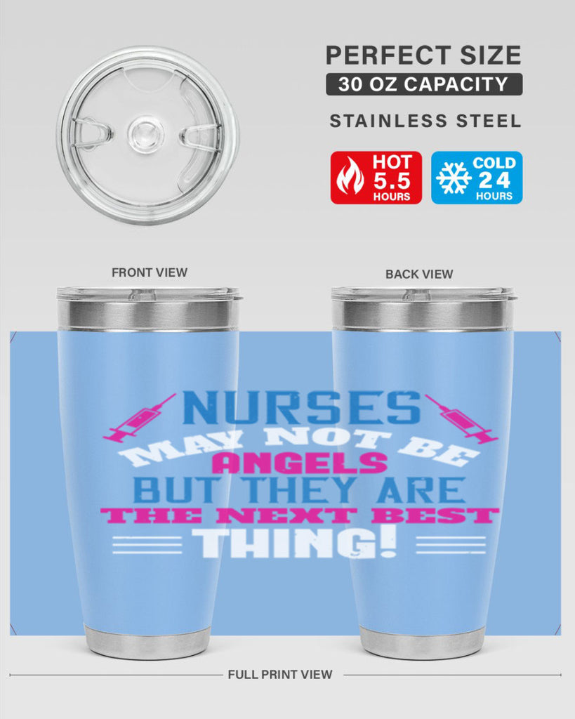 nurse may not be angels Style 279#- nurse- tumbler