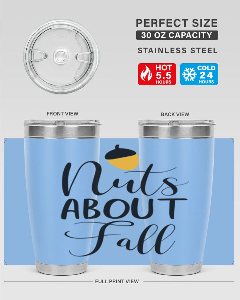 nuts about fall 445#- fall- Tumbler