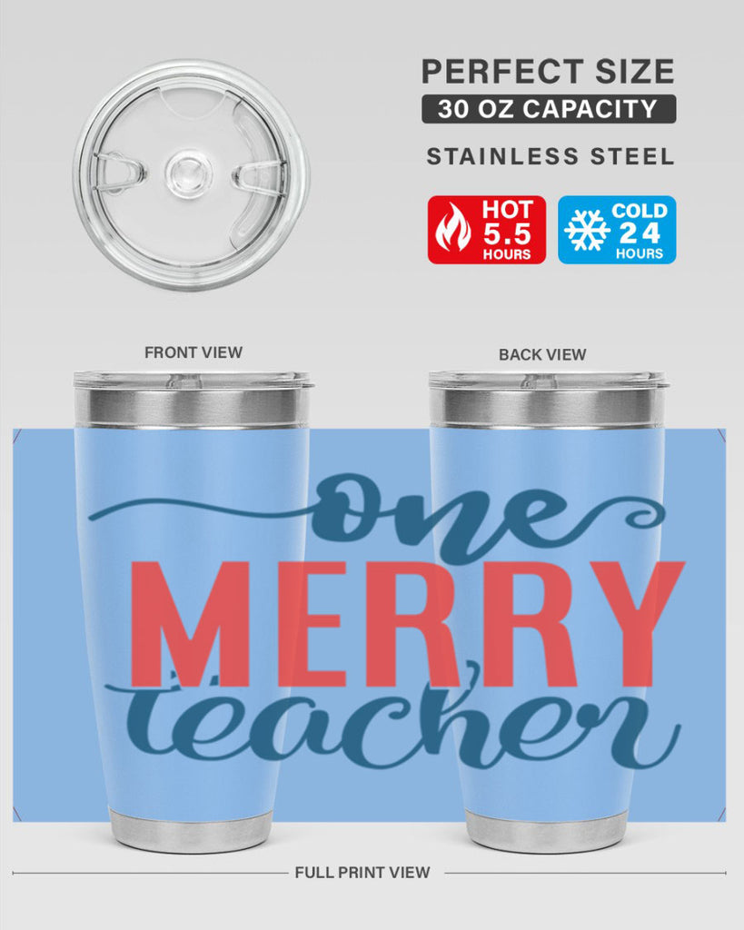 one merry teacher Style 161#- teacher- tumbler