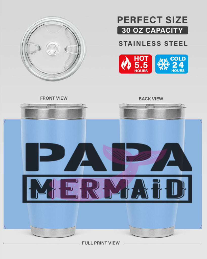 papa mermaid 533#- mermaid- Tumbler