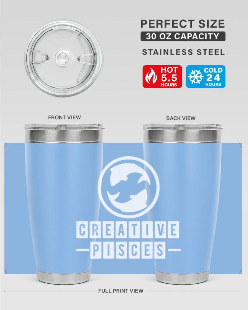 pisces 345#- zodiac- Tumbler