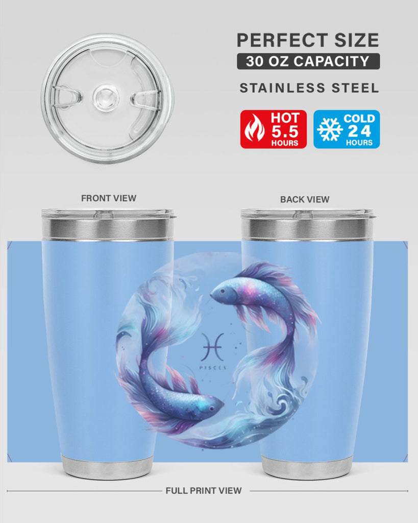 pisces 362#- zodiac- Tumbler