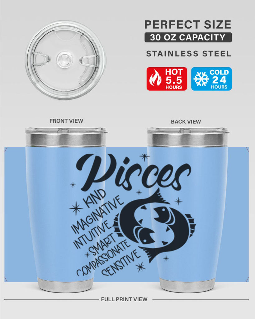 pisces 371#- zodiac- Tumbler