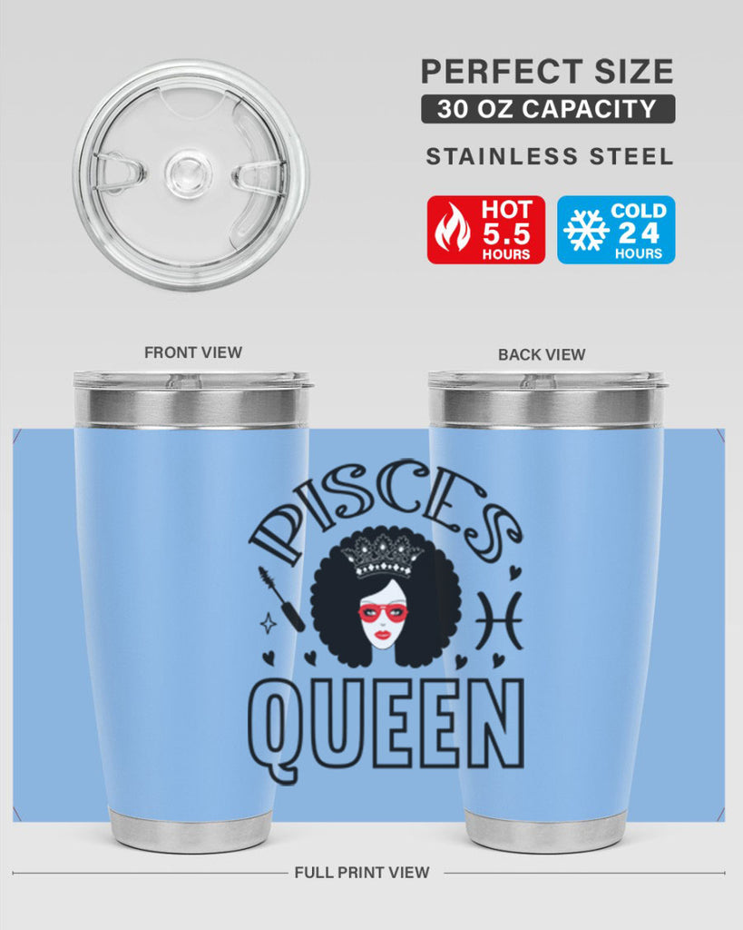 pisces queen 380#- zodiac- Tumbler