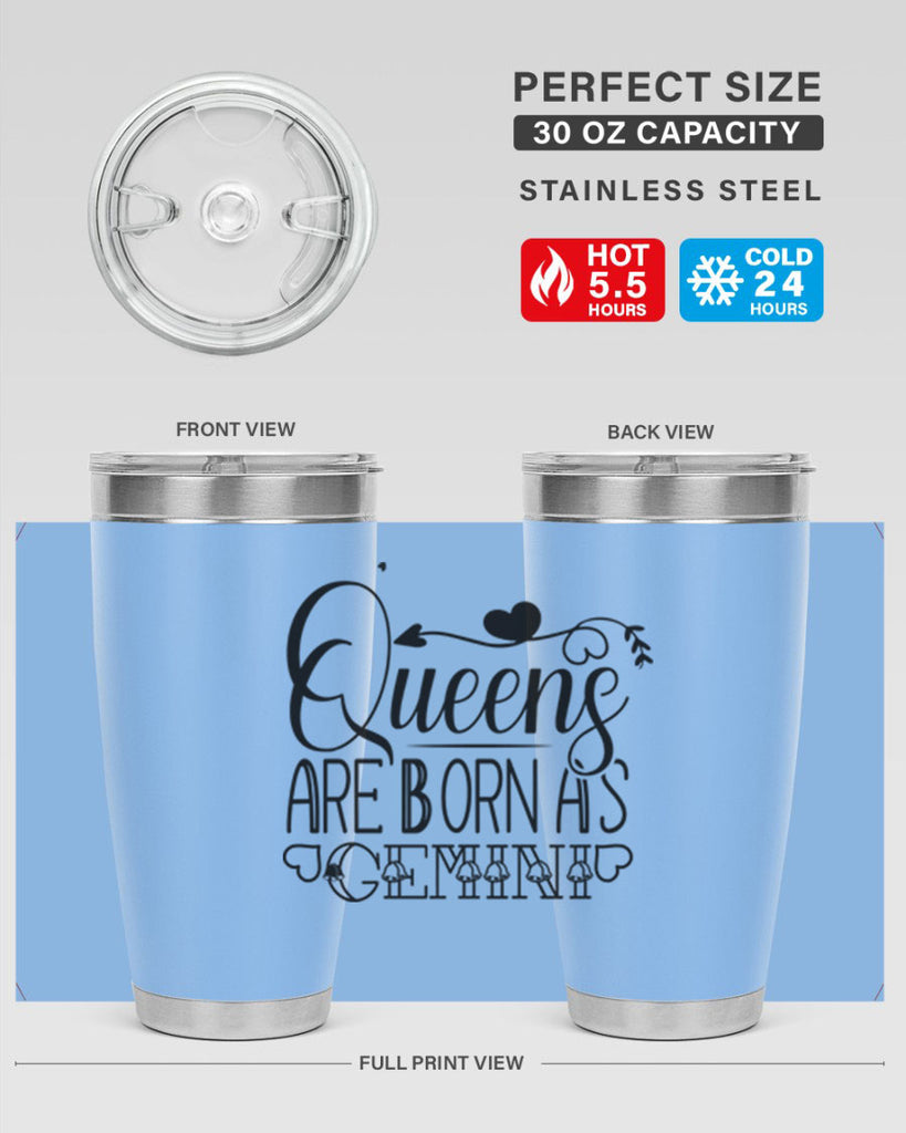 queens are born as Gemini 390#- zodiac- Tumbler