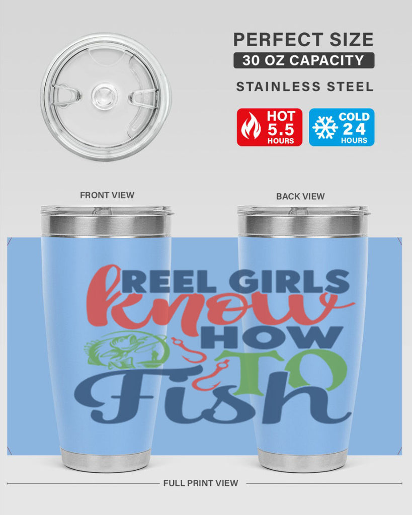 reel girls know how to fish 197#- fishing- Tumbler