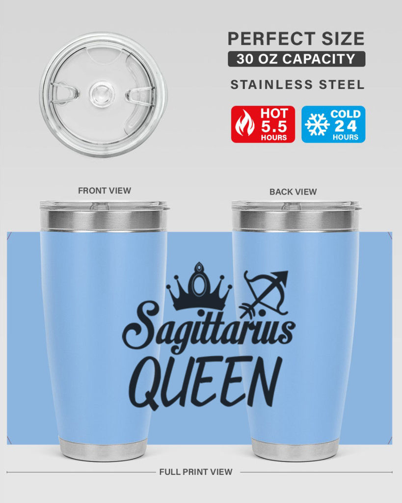 sagittarius queen 412#- zodiac- Tumbler