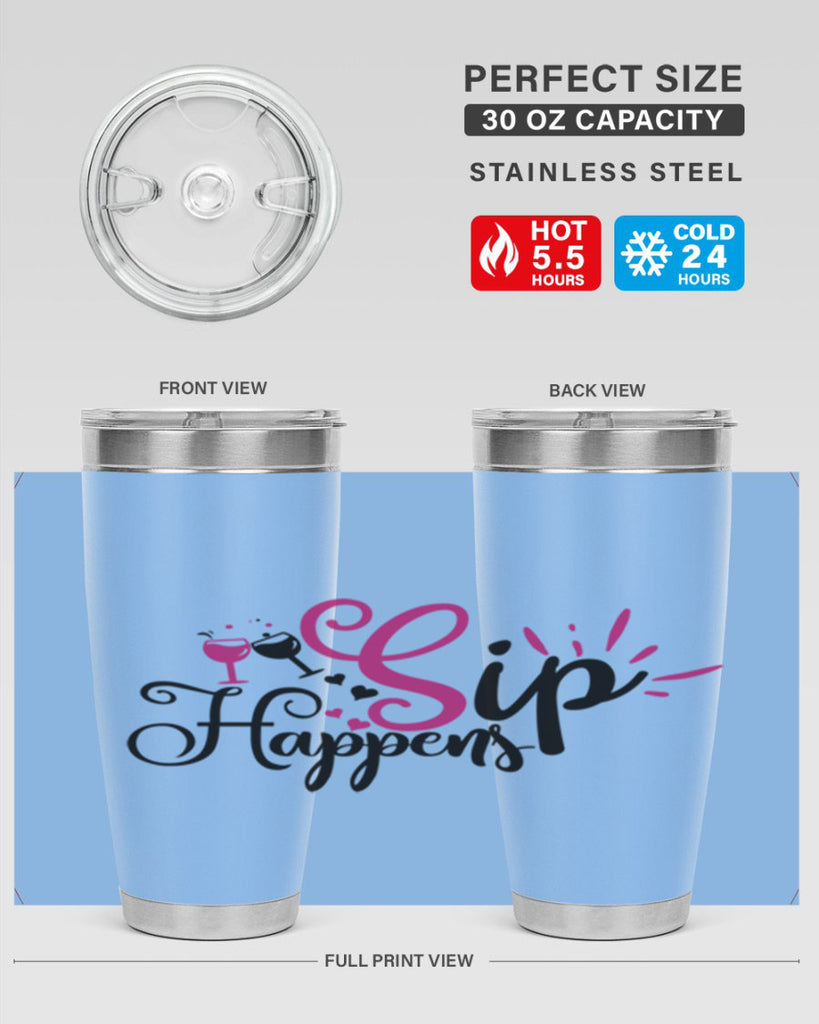 sip happens 163#- wine- Tumbler