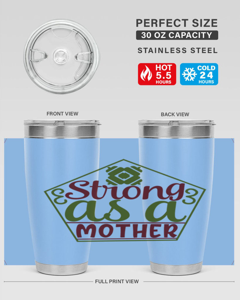 strong as a mother 14#- gym- Tumbler