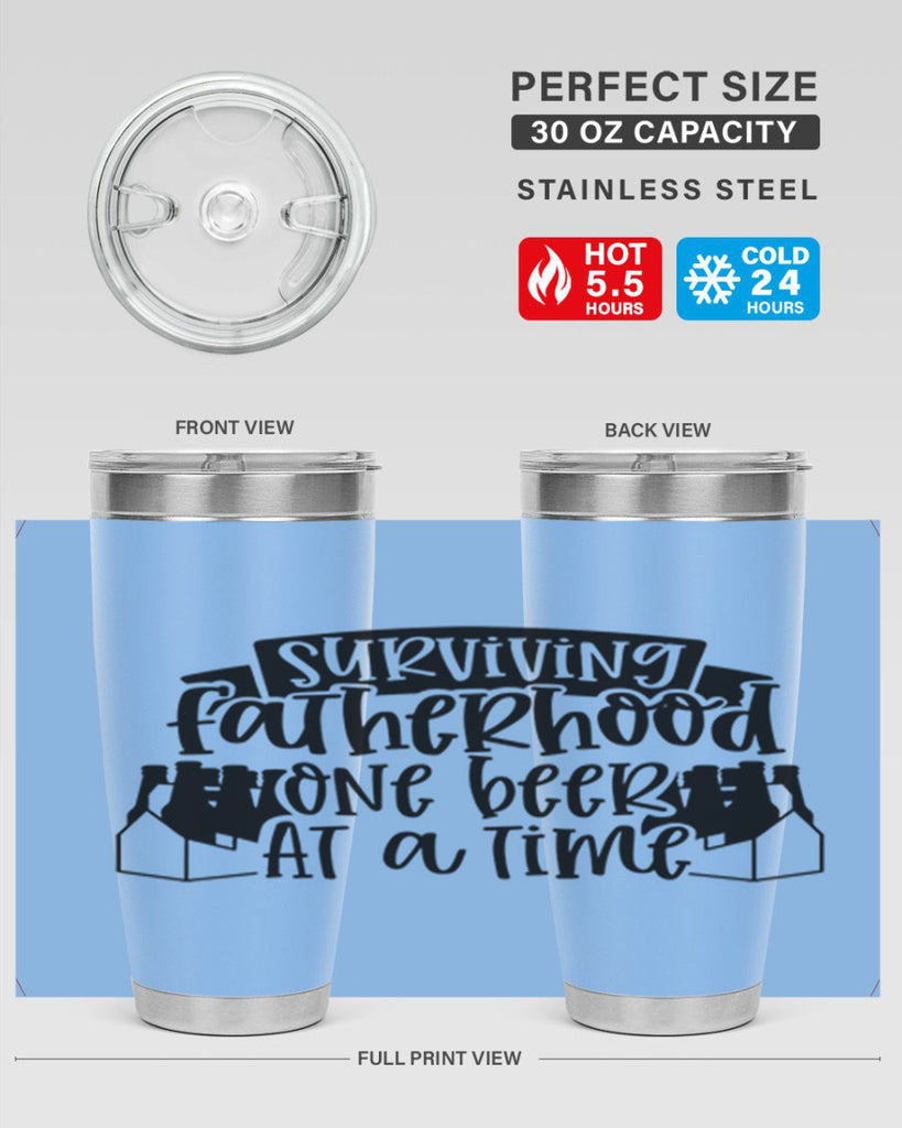 surviving fatherhood one beer at a time 19#- fathers day- Tumbler