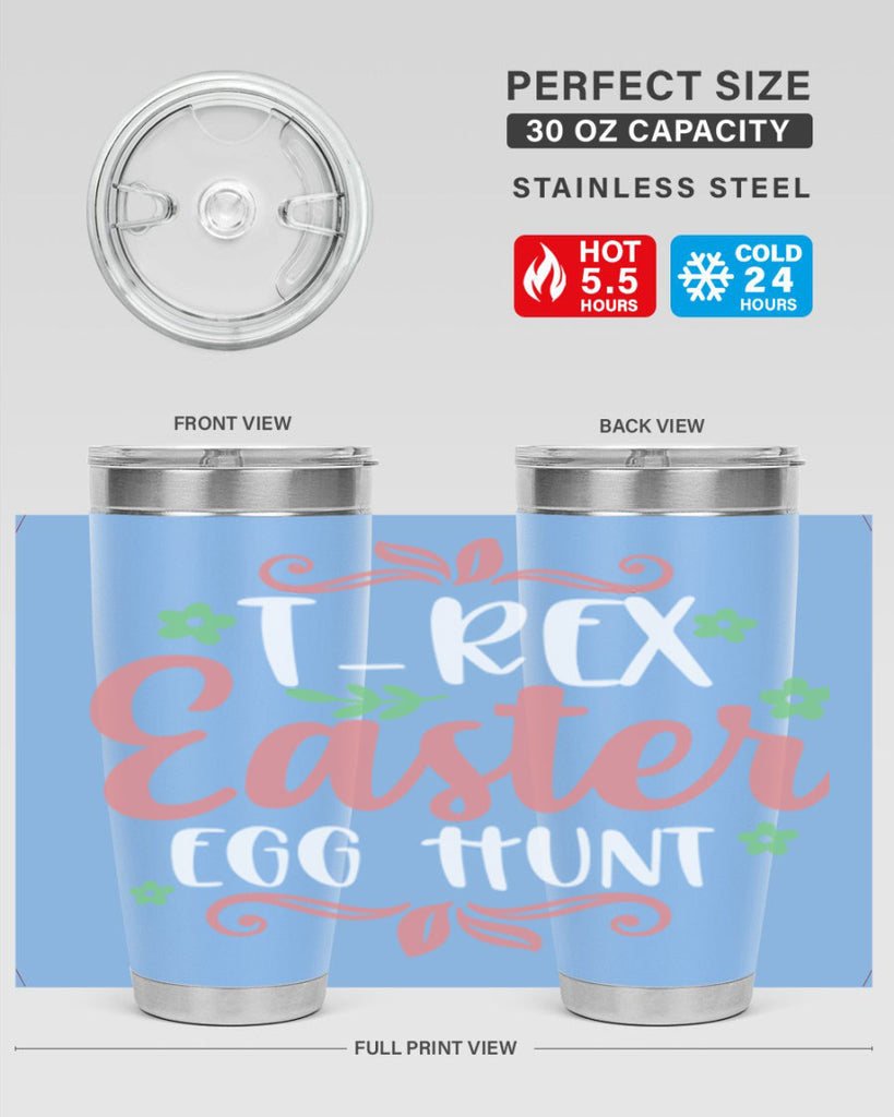 trex easter egg hunt 6#- easter- Tumbler