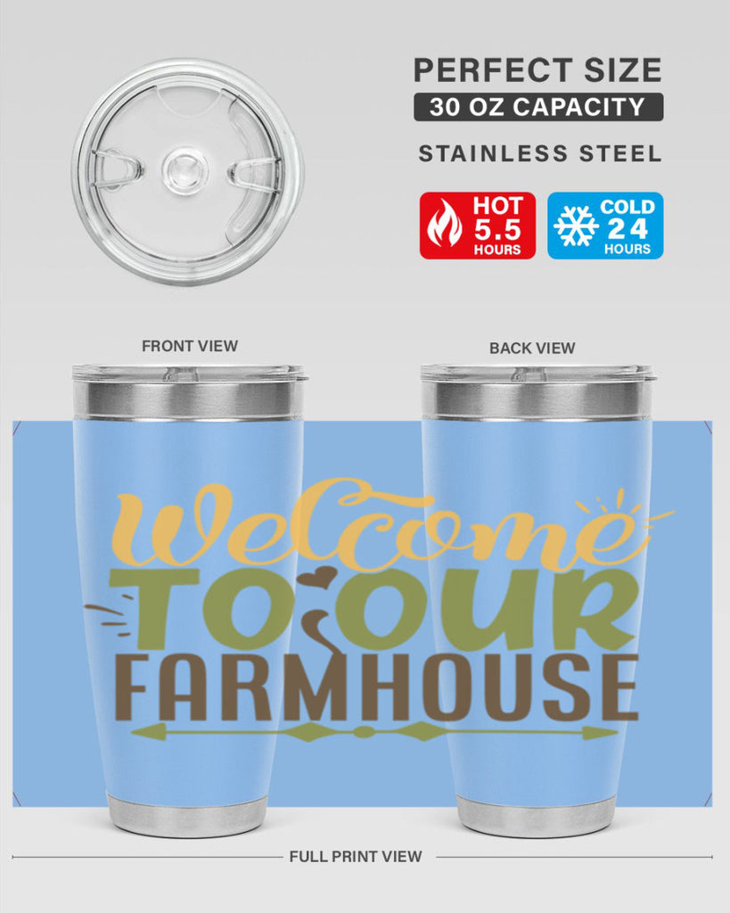 welcome to our farmhouse 2#- farming and gardening- Tumbler