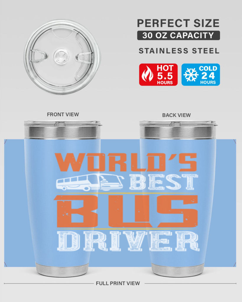 world’s best bus driver Style 4#- bus driver- tumbler