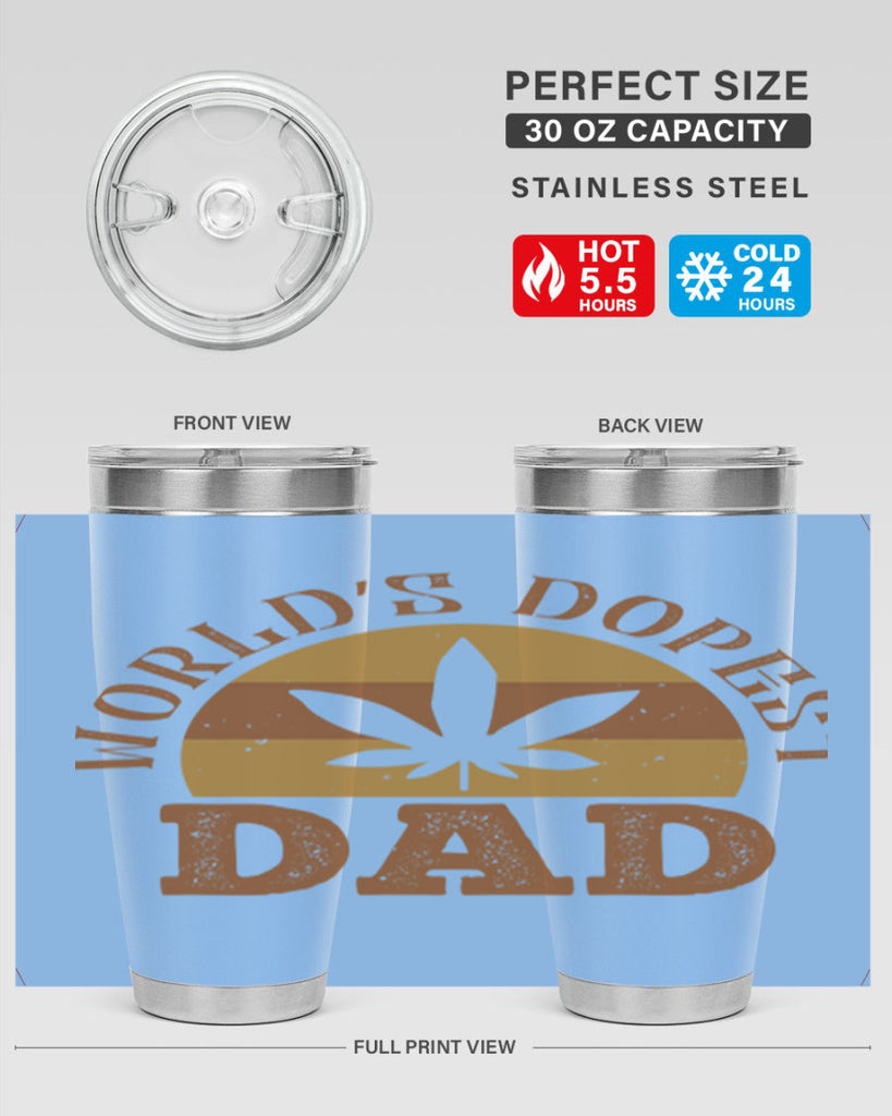 world’s dopest dad 137#- fathers day- Tumbler