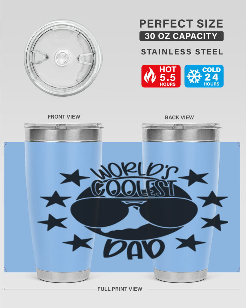 worlds coolest dad 11#- fathers day- Tumbler