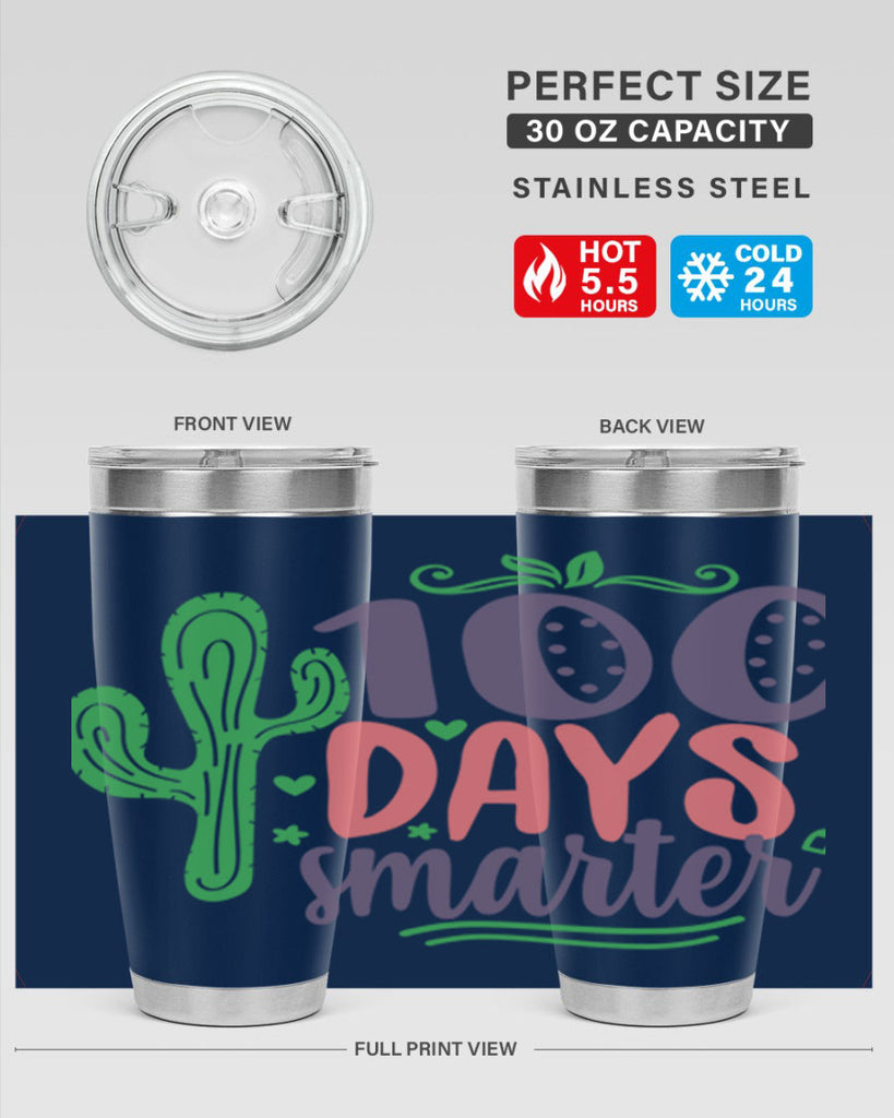 100 days smarterr 23#- 100 days of school- Tumbler