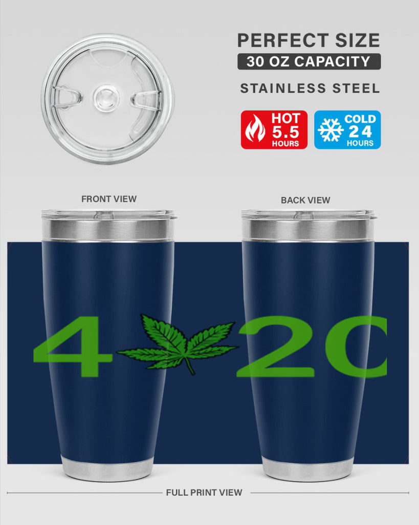 4 cannabis 20#- marijuana- Tumbler