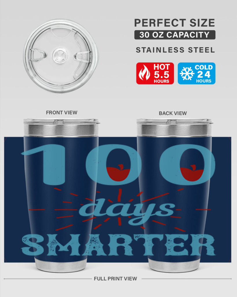 7 days smarter 47#- 100 days of school- Tumbler