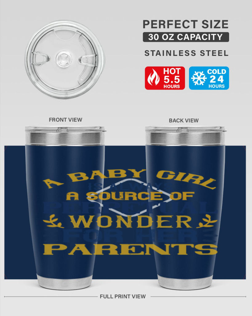 A baby girl is always a source of perpetual wonder for her parents Style 142#- baby- tumbler