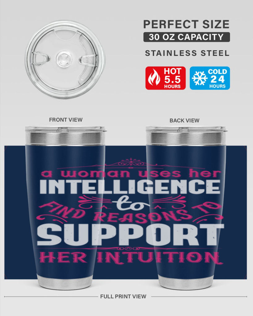 A woman uses her intelligence to find reasons to support her intuition Style 19#- aunt- Tumbler