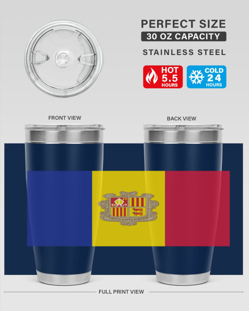 Andorra 194#- world flags- Tumbler