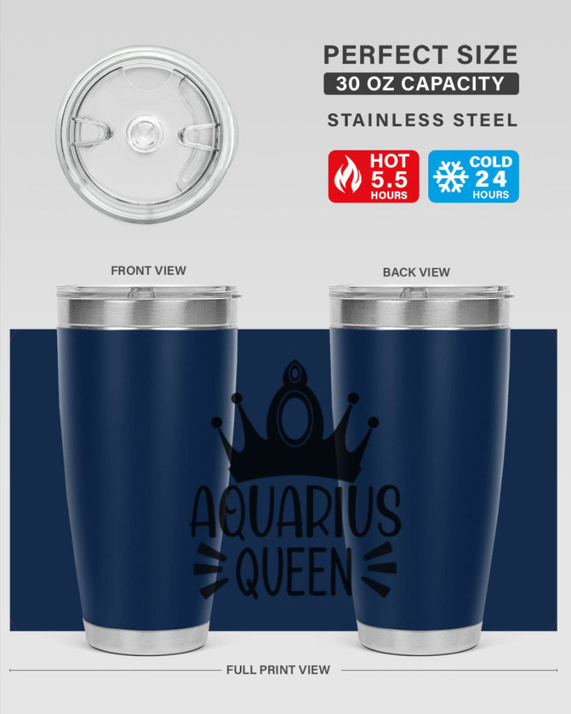 Aquarius queen 73#- zodiac- Tumbler