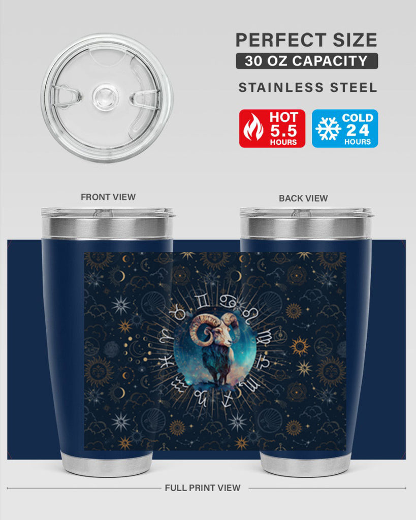 Aries Straigth 95#- zodiac- Tumbler