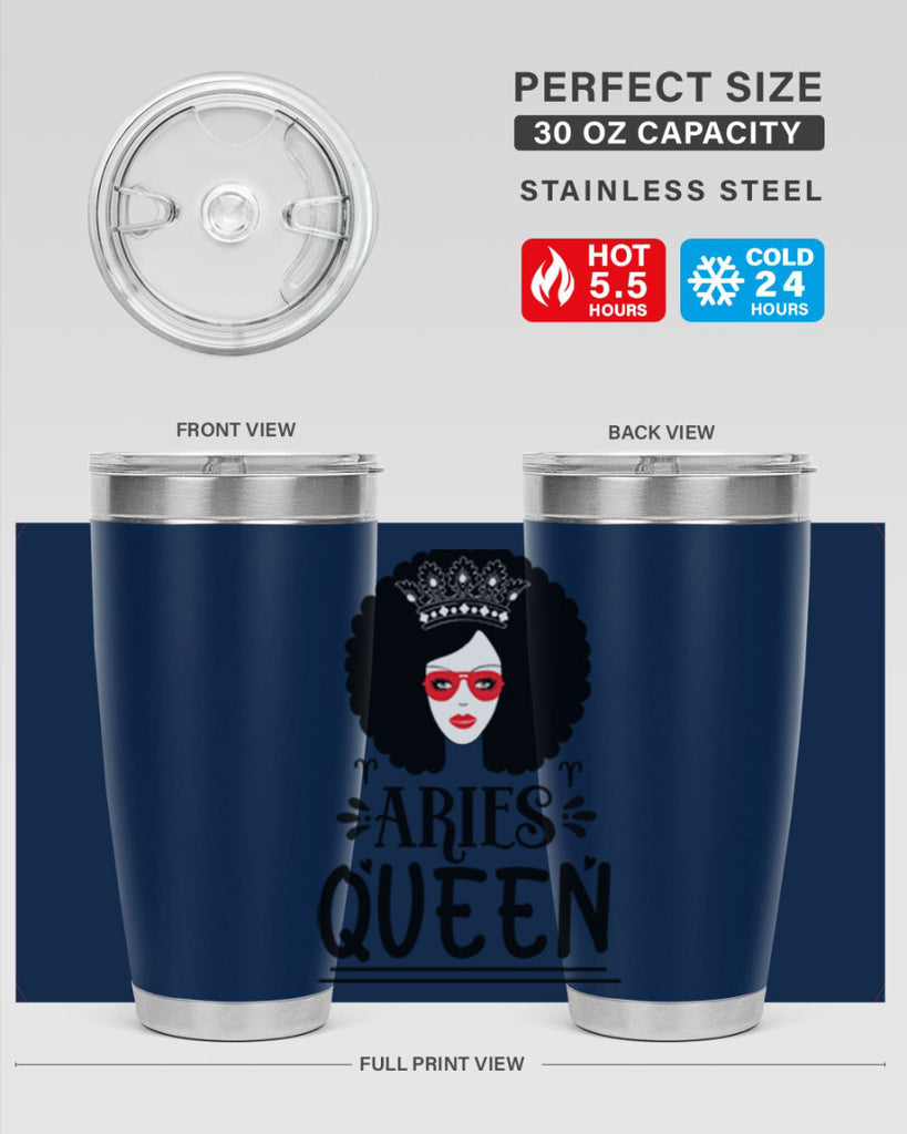 Aries queen 120#- zodiac- Tumbler