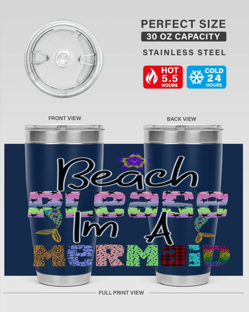 Beach Please Im A Mermaid 59#- mermaid- Tumbler