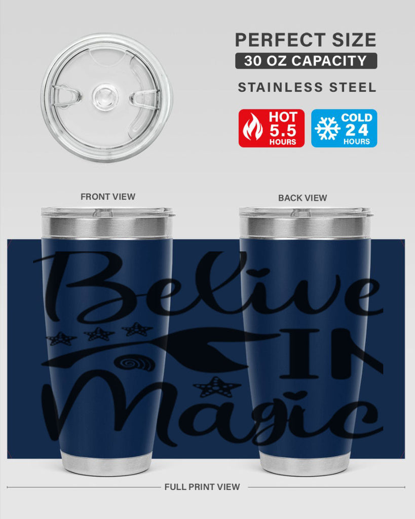 Belive in magic design 66#- mermaid- Tumbler