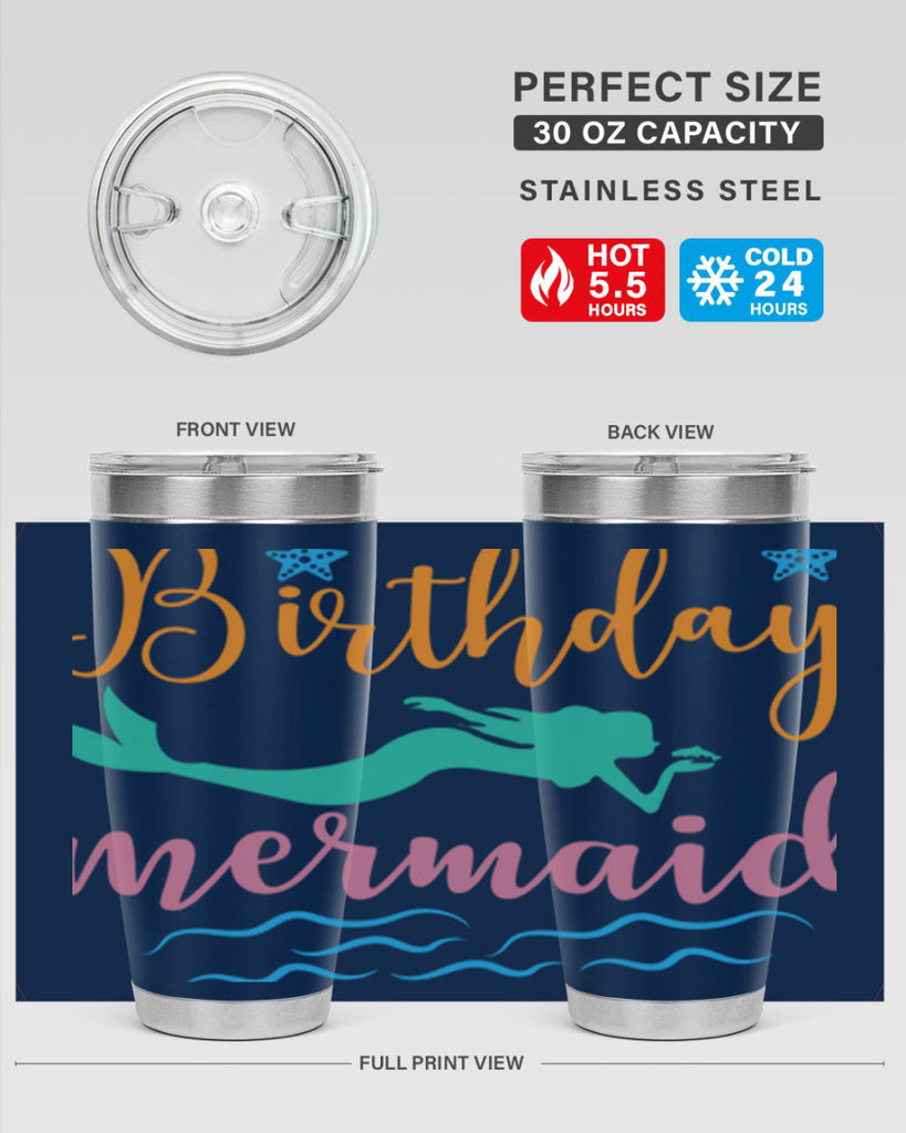 Birthday Mermaid Design 79#- mermaid- Tumbler