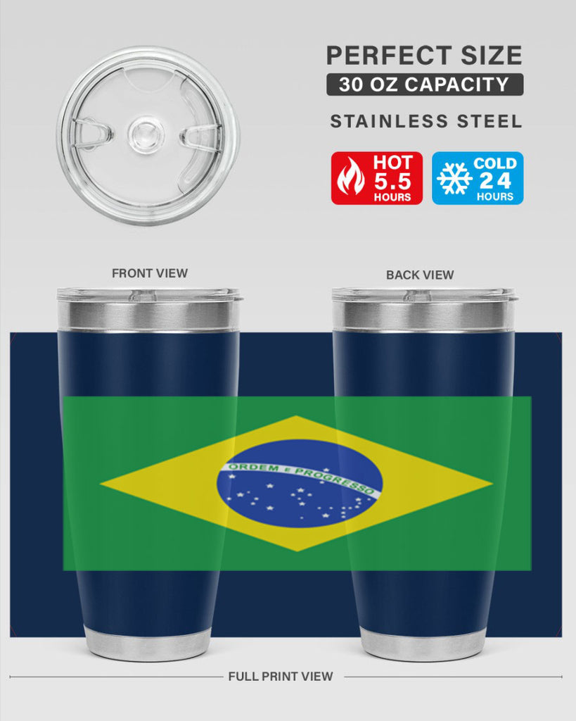 Brazil 174#- world flags- Tumbler