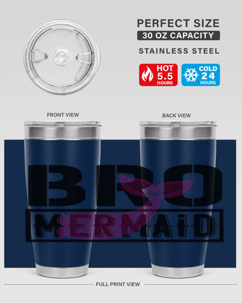 Bro mermaid 85#- mermaid- Tumbler