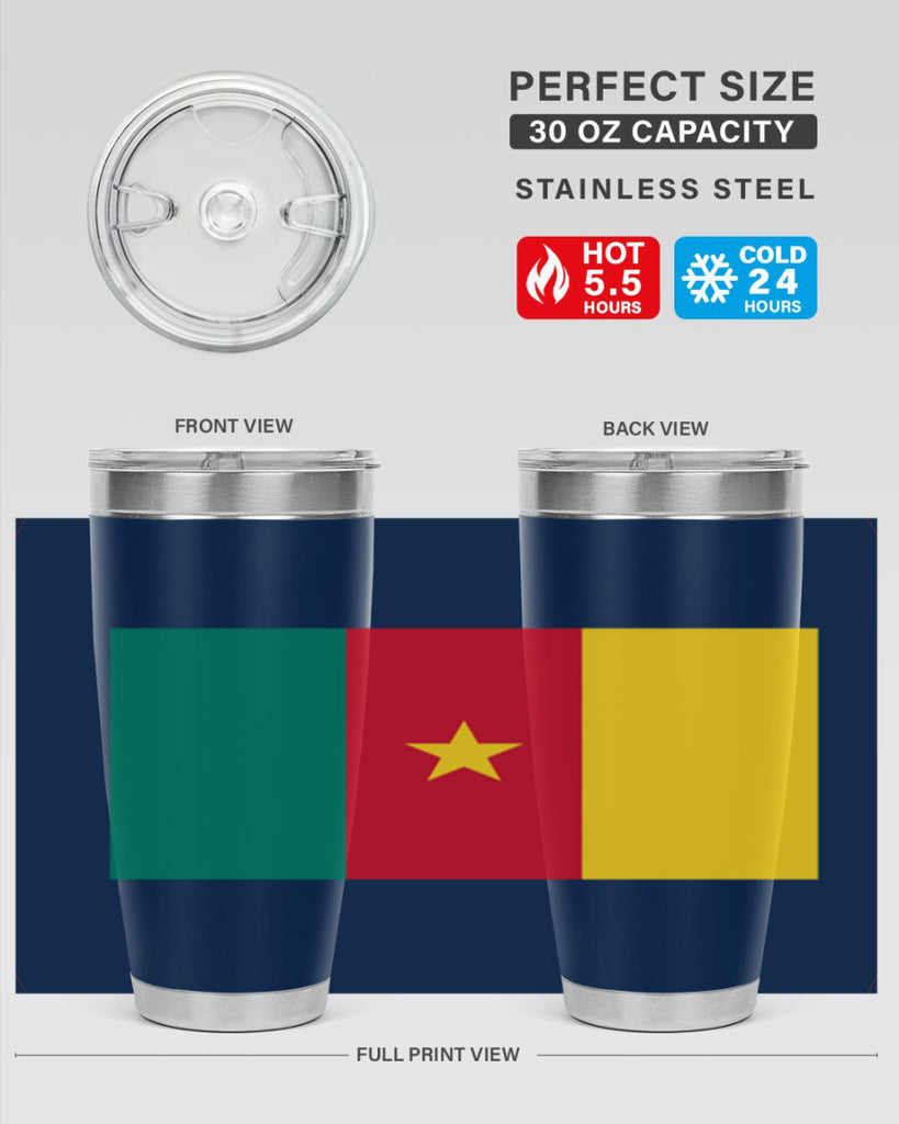 Cameroon 167#- world flags- Tumbler