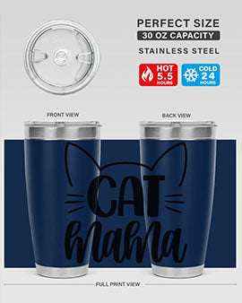 Cat Mama Style 84#- cat- Tumbler