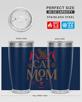 Cat Mom Style 6#- cat- Tumbler
