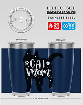 Cat Mom Style 86#- cat- Tumbler