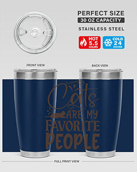 Cats Are My Favorite People Style 7#- cat- Tumbler