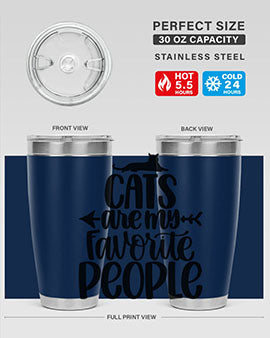 Cats Are My Favorite People Style 90#- cat- Tumbler